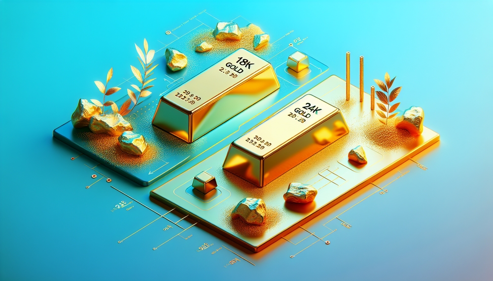img of 18k vs 24k gold price