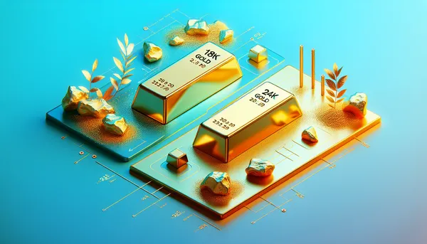 img of 18k vs 24k gold price