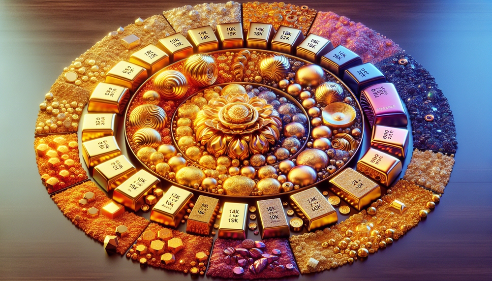 img of what is the difference between 10k 14k 18k and 24k gold?