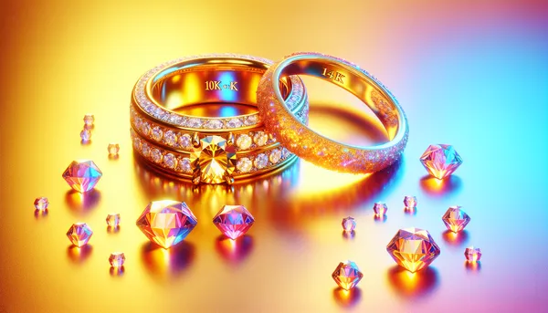 img of which is better for a ring 10k or 14k